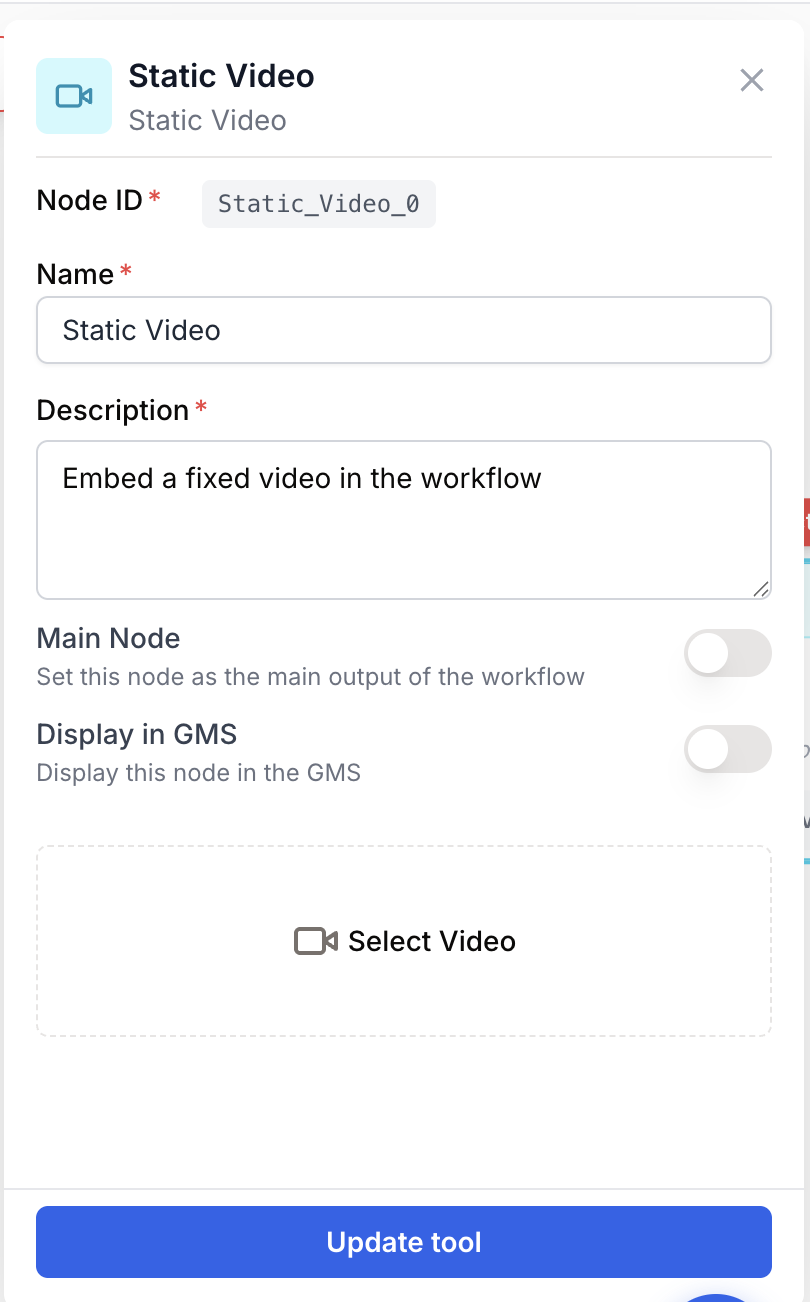 Bibliothèque vidéos statiques quotas désignations Static Video français