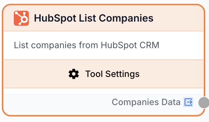 Node HubSpot liste sociétés filtre CRM trie pagination lots workflow française branche