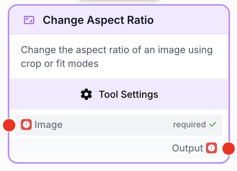 Node Change Aspect Ratio recadrant image pour presets réseaux e-commerce workflows