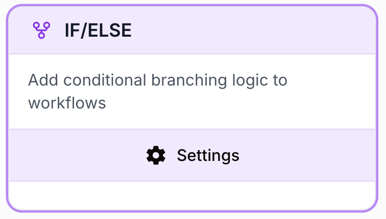 Node IF ELSE branch conditionnelle reliée aux données amont workflow