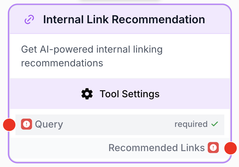 Node recommandations liens internes relié corpus CSV scoring sémantique PageRank